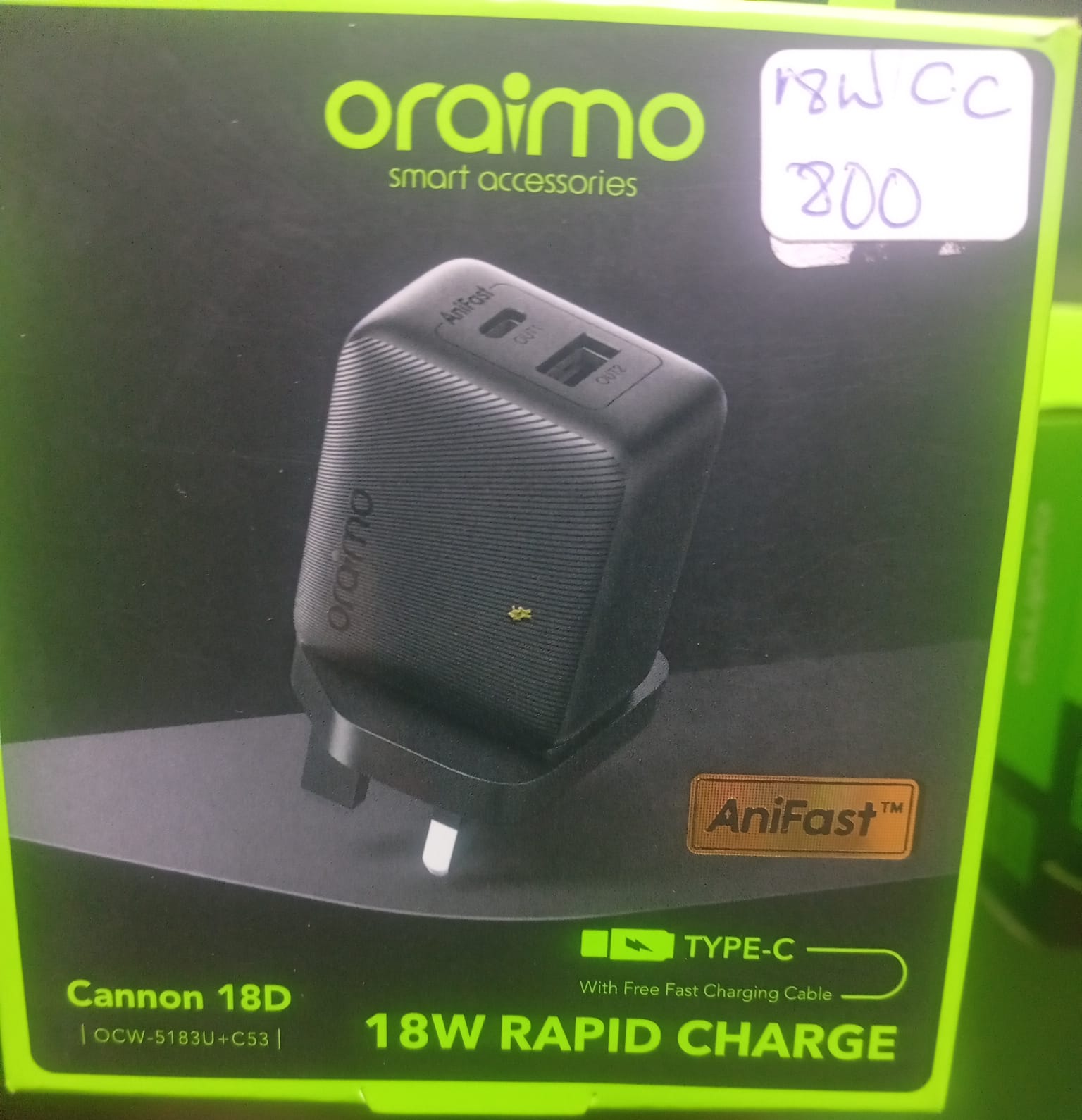 Type C-C charger 18W